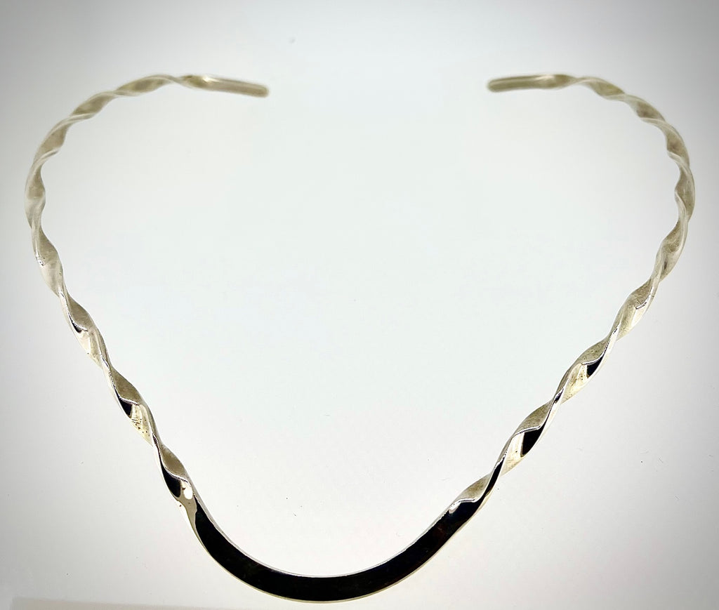 Sterling Silver Twisted Torq
