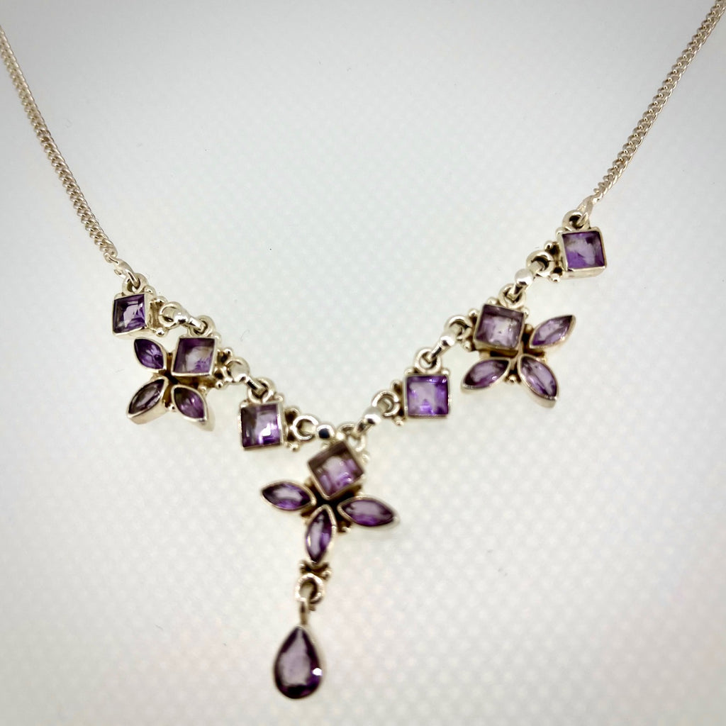 Sterling Silver Amethyst Necklace
